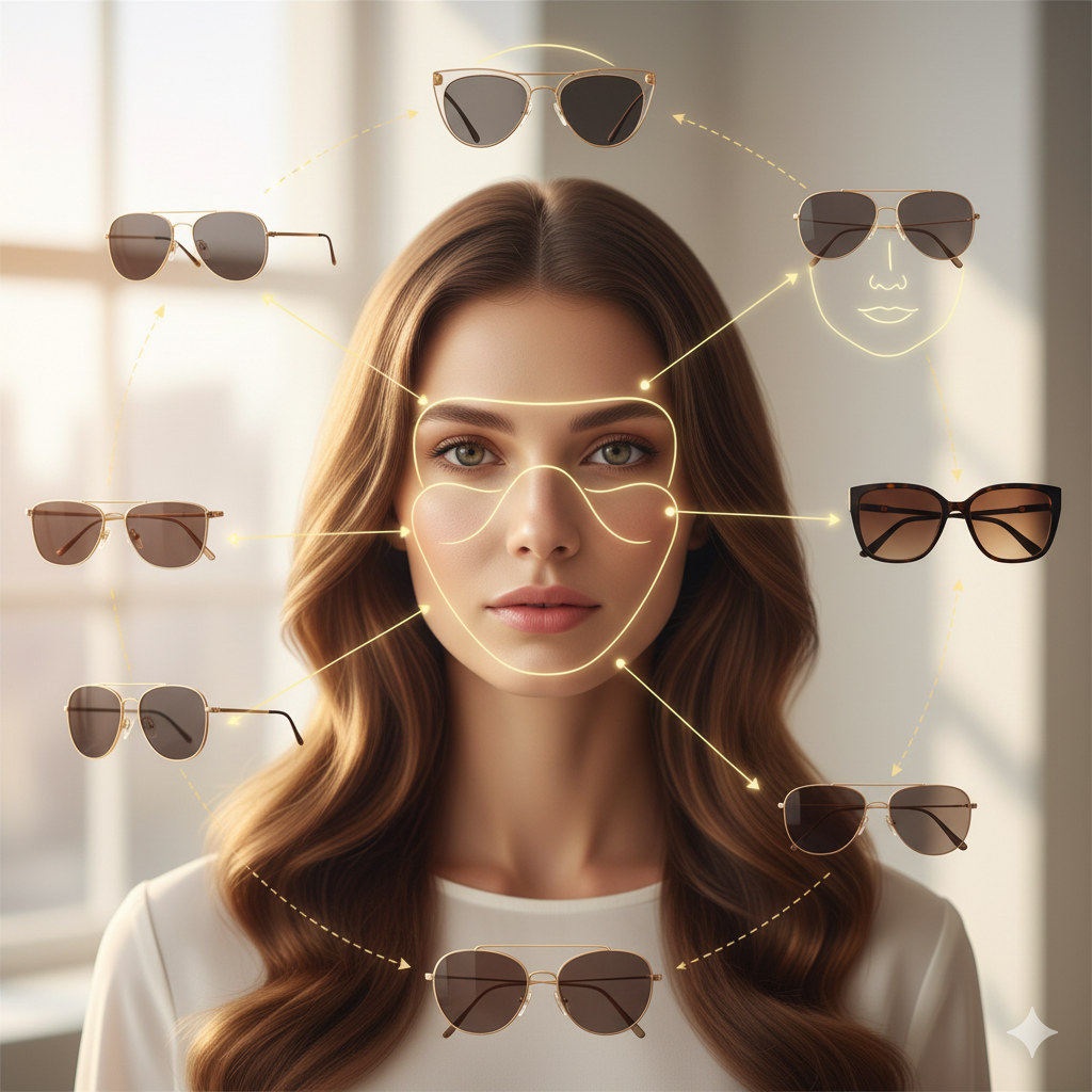 Perfect Sunglasses for your hair and face shape