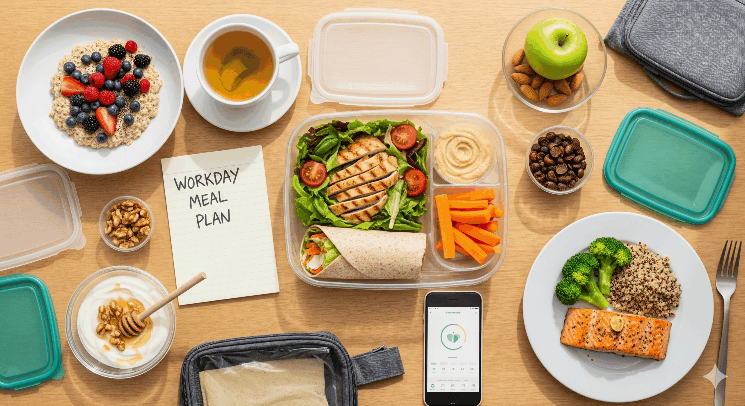 Sample Balanced Diet Plan for a Workday