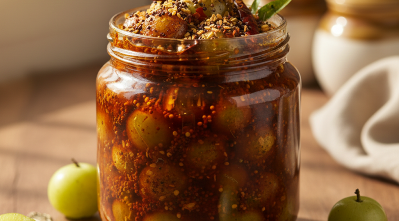 Oil-Free Gooseberry Pickle Recipe