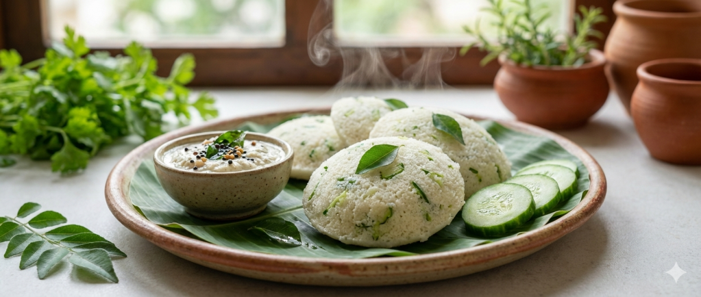 Cucumber Rava Idli Recipe