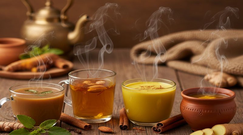 Herbal Indian Winter Drinks