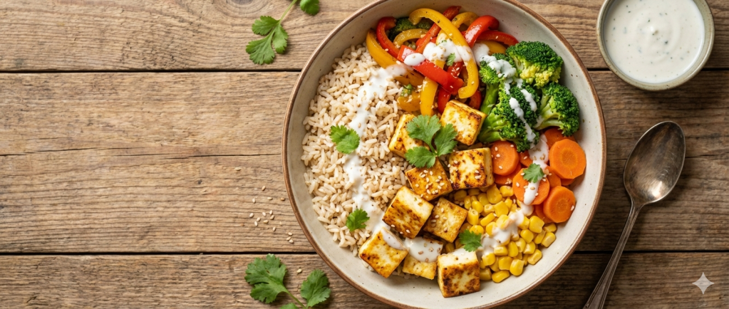 Healthy Paneer Rice Bowl