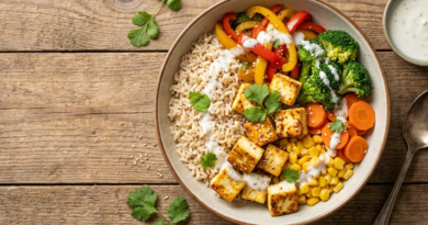 Healthy Paneer Rice Bowl