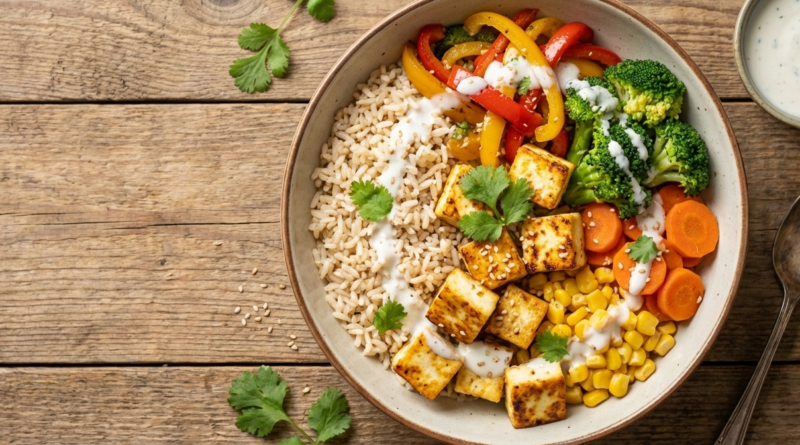 Healthy Paneer Rice Bowl