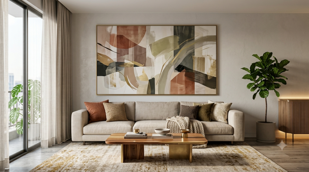 Abstract Wall Art Ideas for Living Room Decor