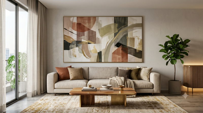 Abstract Wall Art Ideas for Living Room Decor