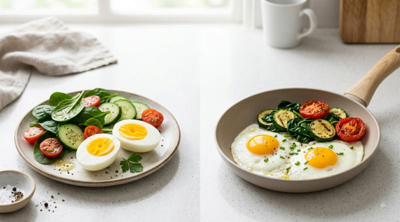 Boiled vs fried eggs for weight loss