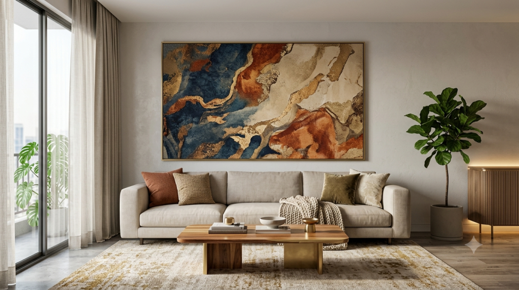 Large Wall Art Ideas for Living Rooms With Empty Walls
